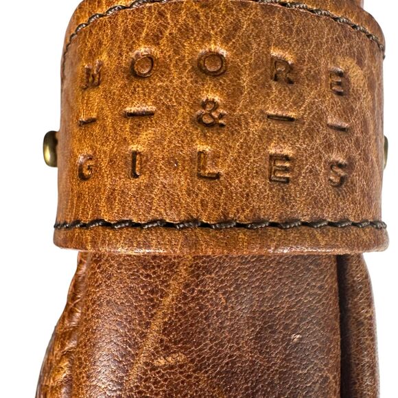 Moore & Giles Leather Tech Pocket Titan Milled Brown Rechargeable Battery - Picture 7 of 9